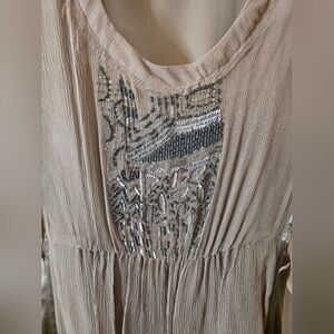 Banana Republic Heritage Embellished Silk Dress